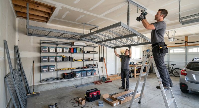 Ceiling Rack Installation in Raleigh, NC
